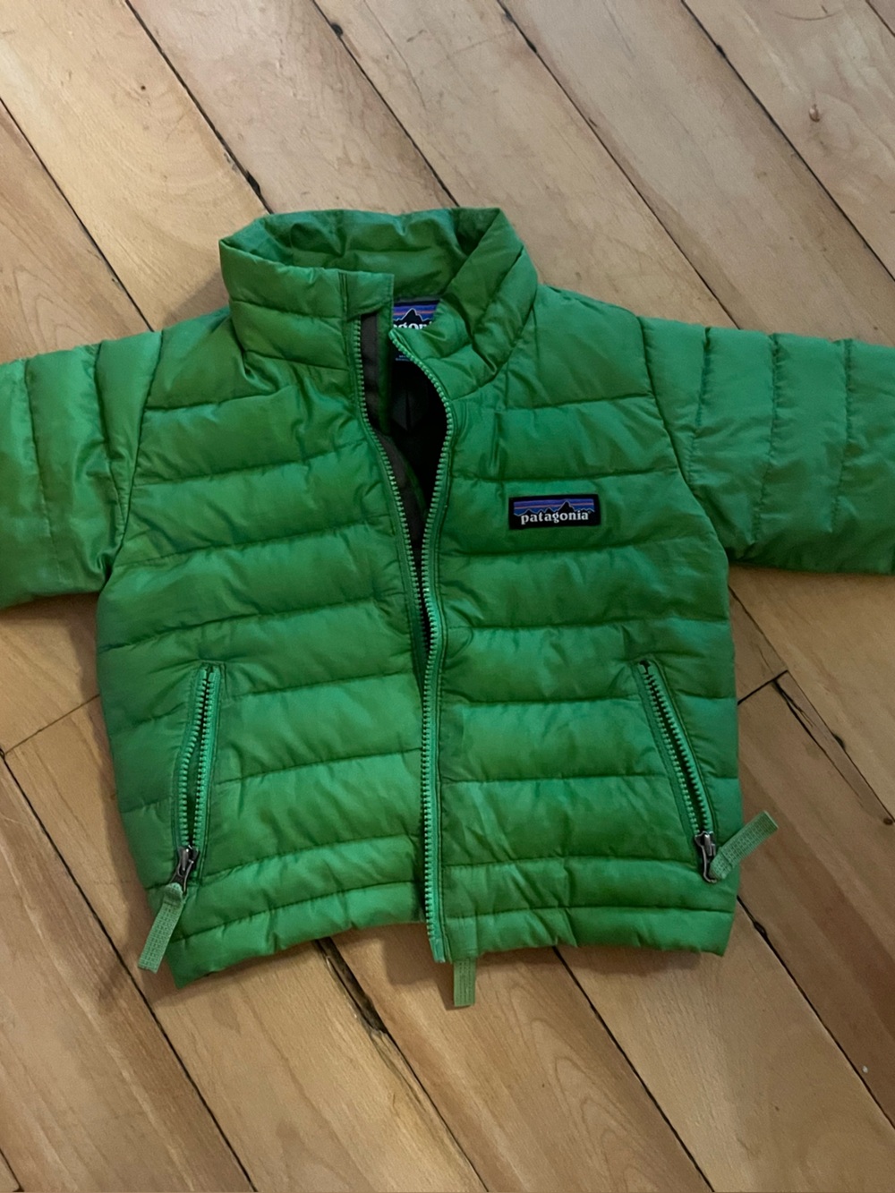 Patagonia Kids Green Quilted Puffer Jacket